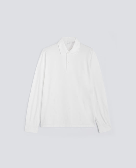 POLO LUIGI IN JERSEY DI COTONE - BIANCO - ASPESI