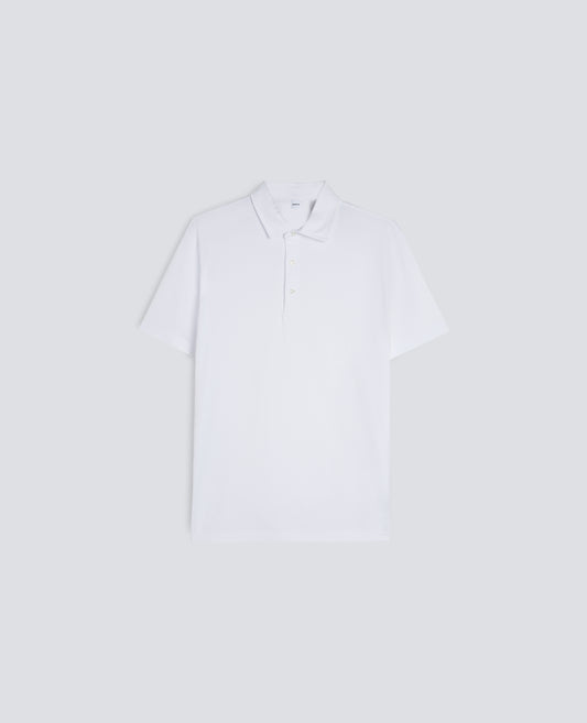 POLO IN JERSEY DI COTONE - BIANCO - ASPESI