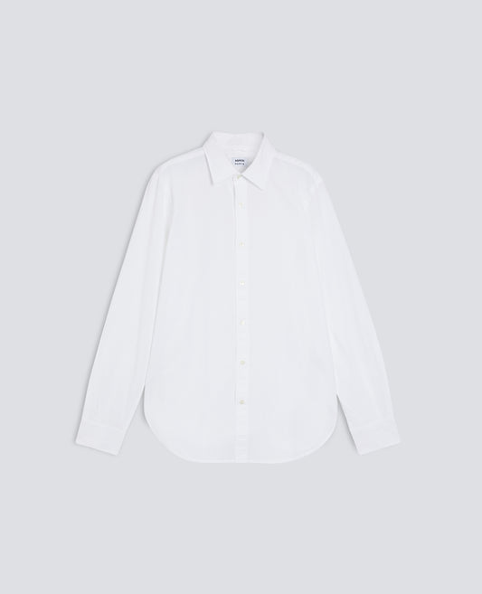 CAMICIA CLASSICA IN CHAMBRAY DI COTONE LEGGERO INDIANO - BIANCO - ASPESI