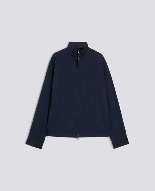 GIUBBOTTO KONG IN POPELINE DI COTONE NYLON STRETCH - BLU - ASPESI