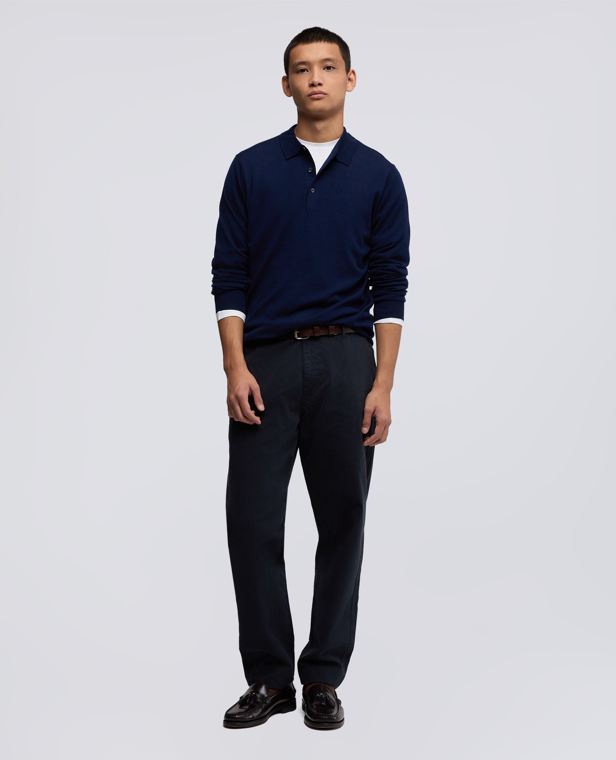 GABARDINE-CHINOHOSE - BLU - ASPESI