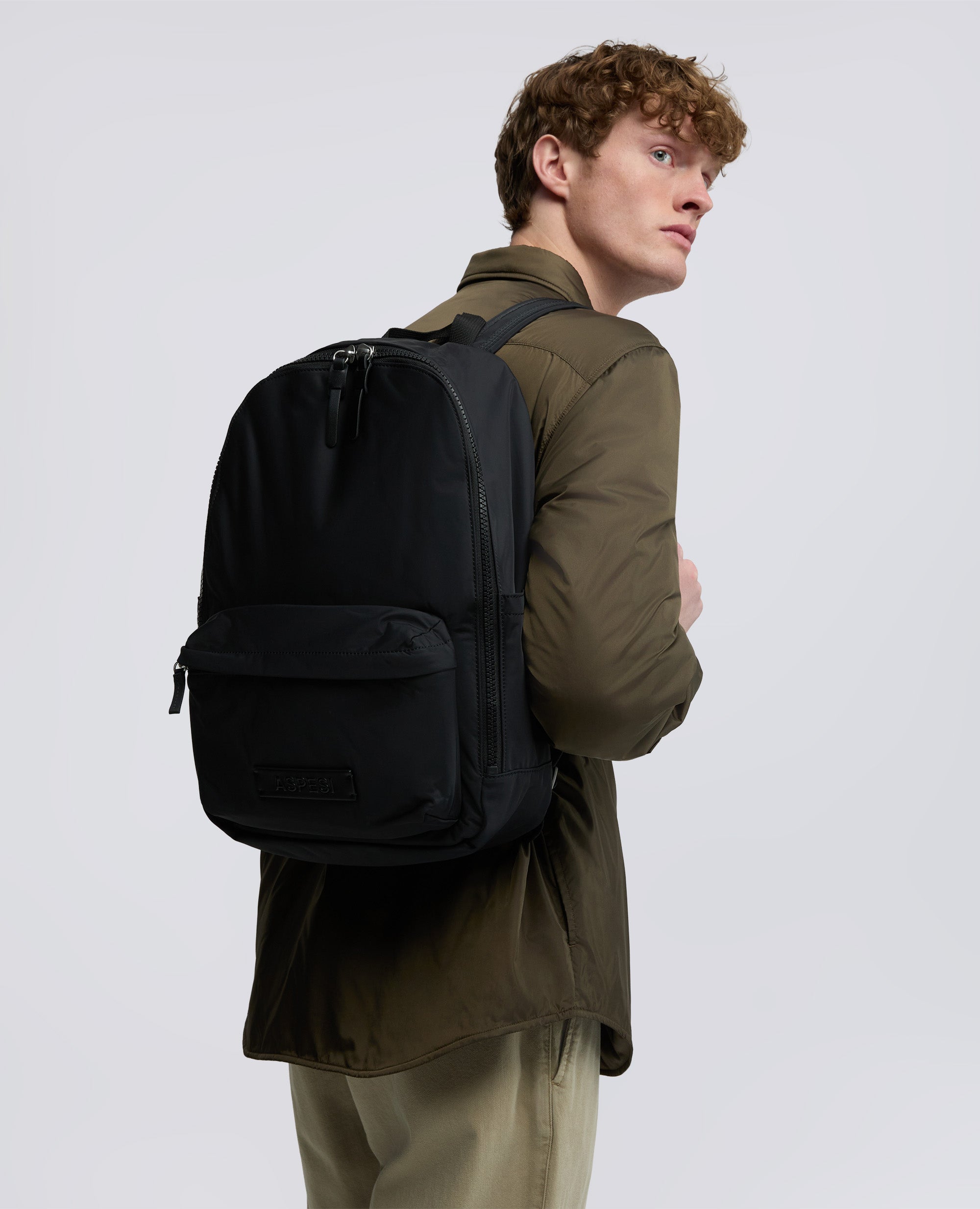 ZAINO IN NYLON RICICLATO - NERO - ASPESI