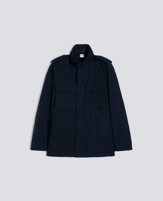 GIUBBOTTO MINI FIELD IN GABARDINE DI COTONE CON GILET INTERNO - BLU - ASPESI