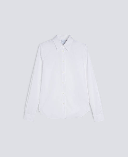 CAMICIA IN POPELINE DI COTONE - BIANCO - ASPESI