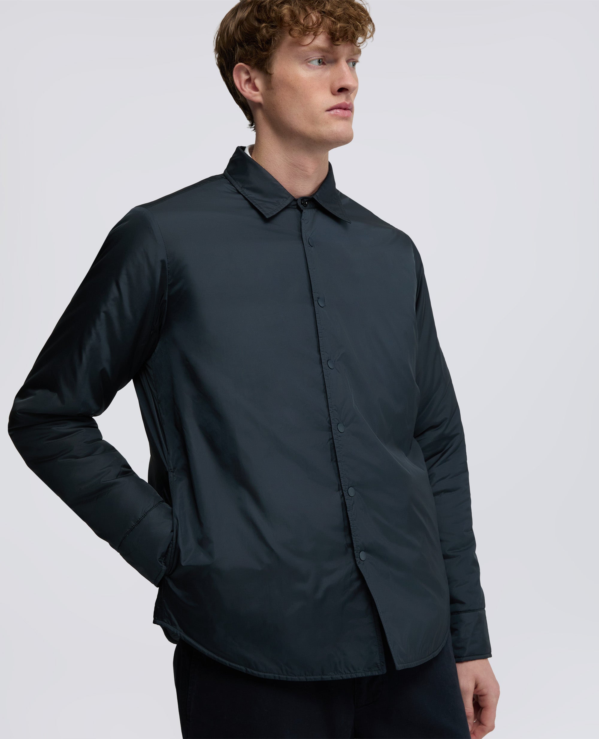 WASSERABWEISENDES NYLON-UBERHEMD - BLU - ASPESI