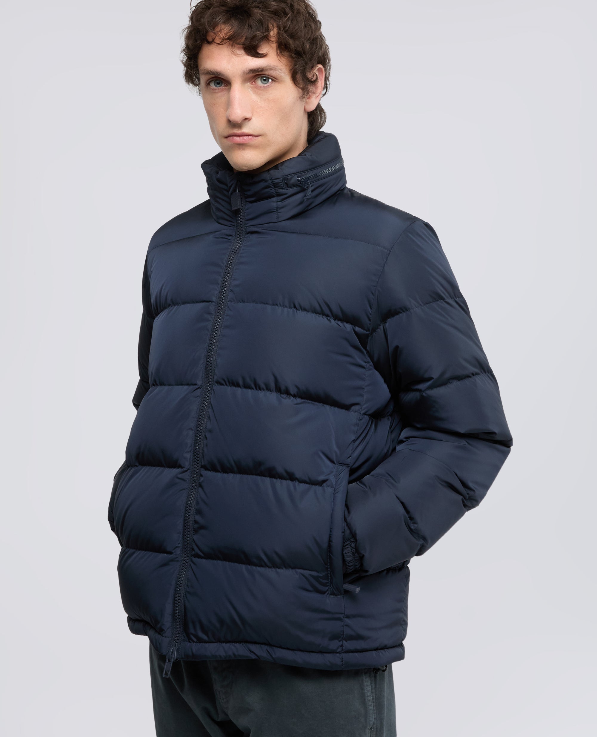 PIUMINO POCOELASTICO RE IN NYLON - BLU - ASPESI