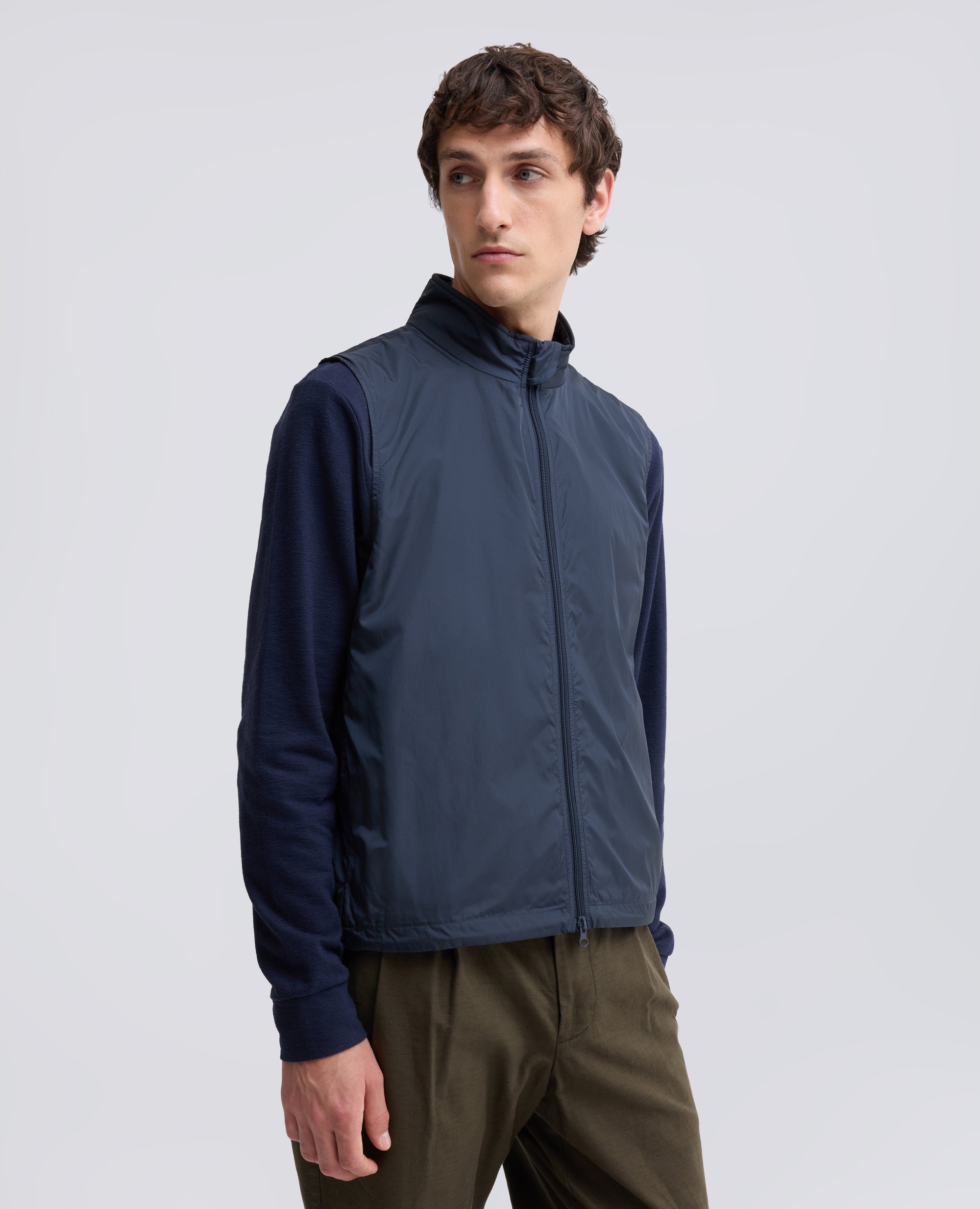 NYLON-WESTE -VERNES- - BLU - ASPESI