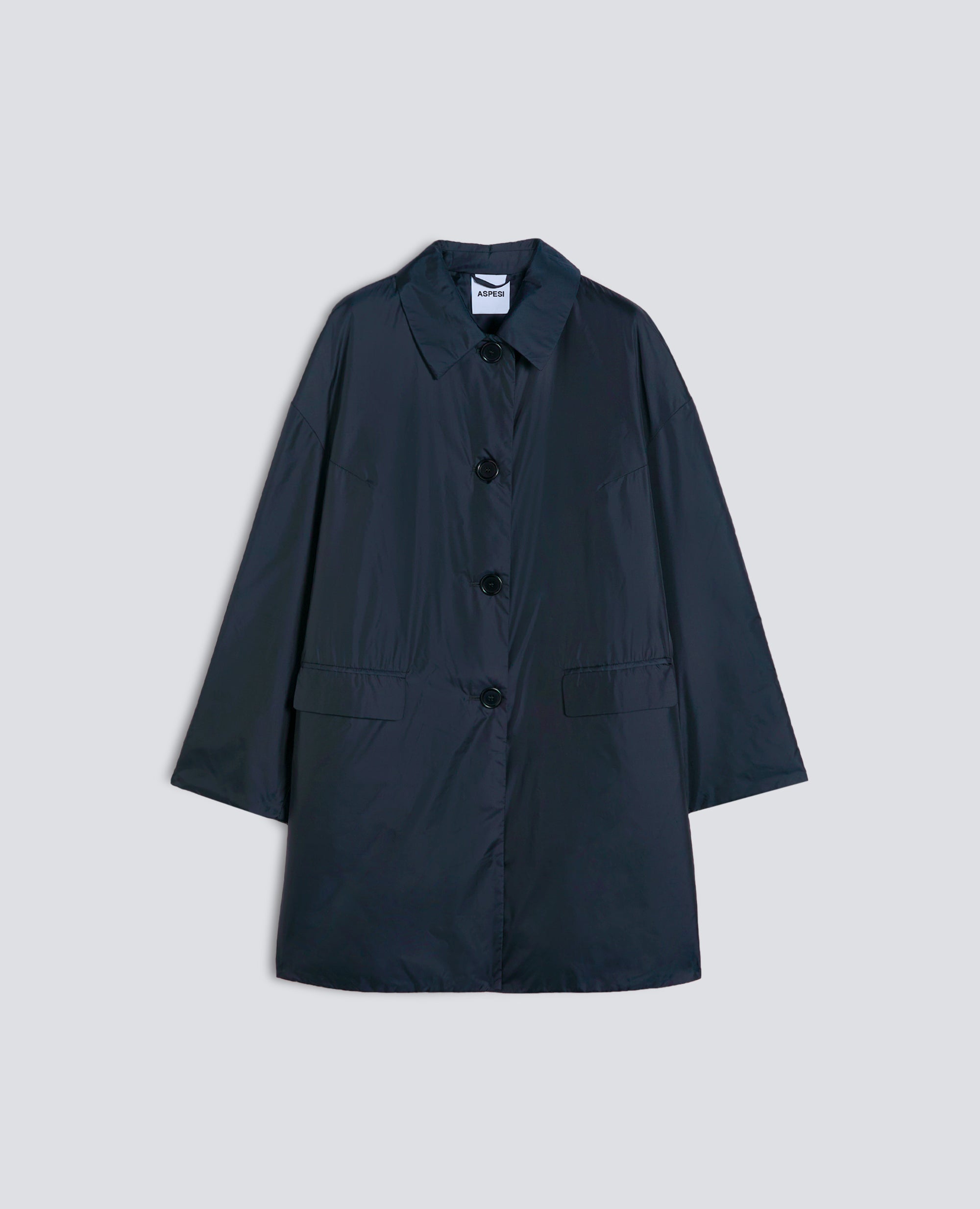 CAPPOTTO TEENA IN NYLON - BLU - ASPESI