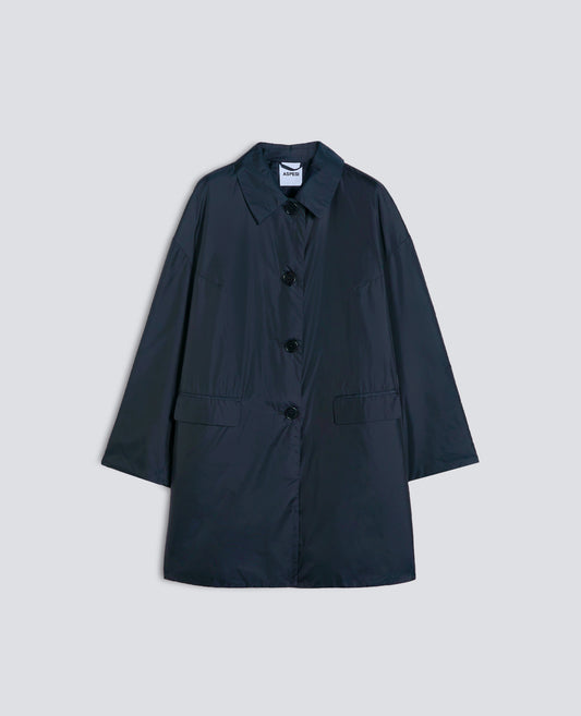 CAPPOTTO TEENA IN NYLON - BLU - ASPESI
