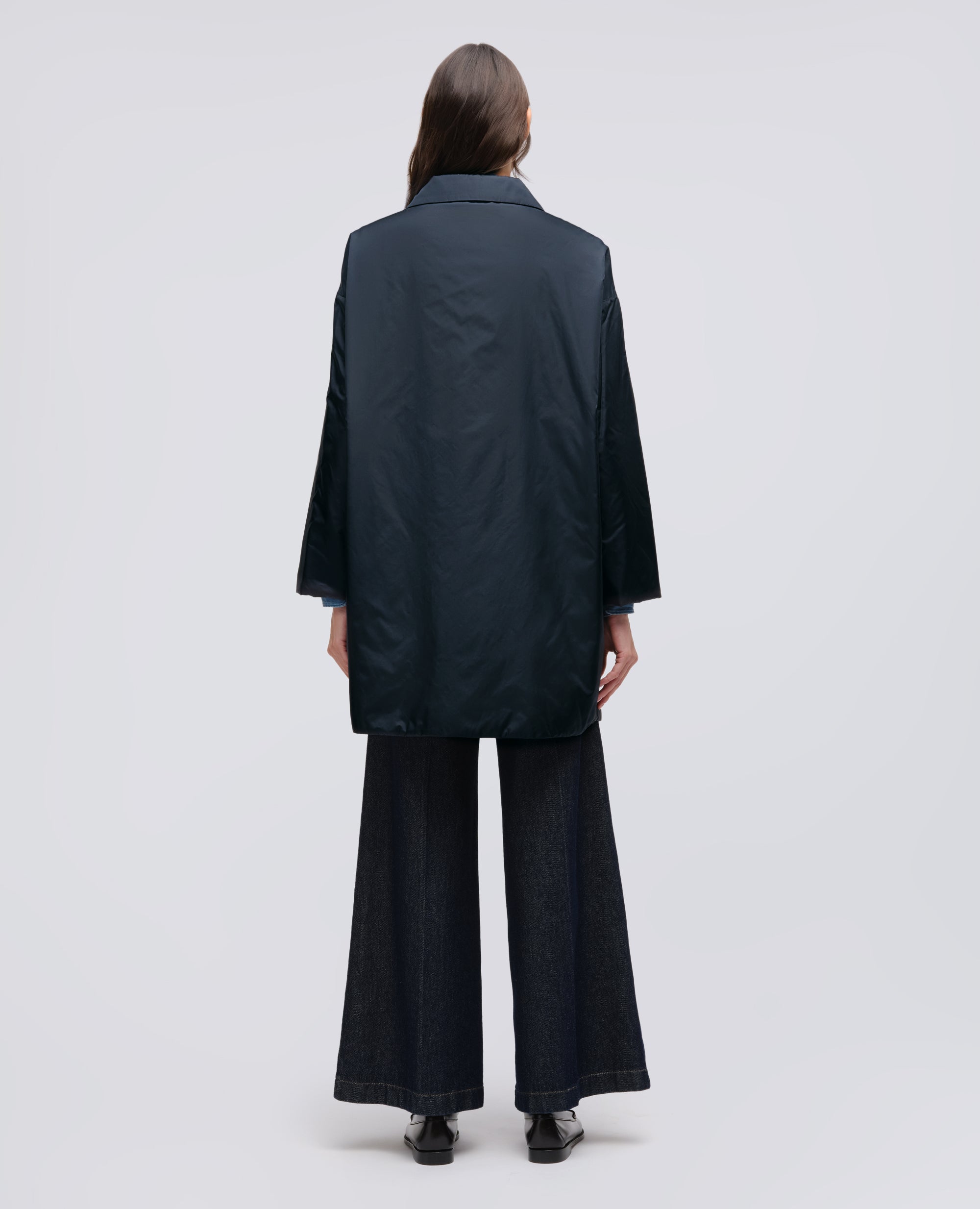 CAPPOTTO TEENA IN NYLON - BLU - ASPESI