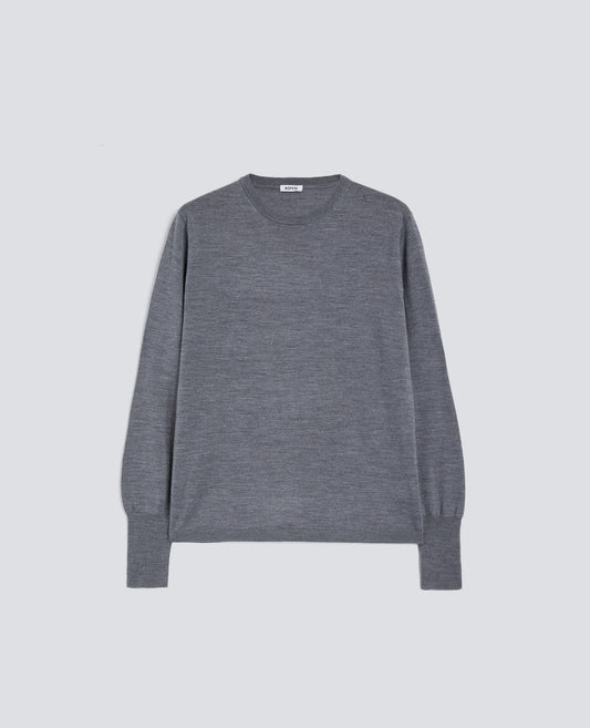 MAGLIA GIROCOLLO IN LANA MERINO - GRIGIO - ASPESI
