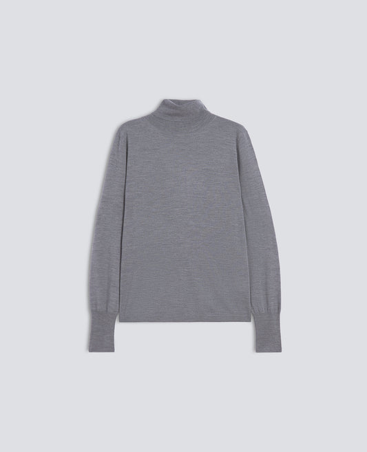 MAGLIA DOLCEVITA IN LANA - GRIGIO - ASPESI