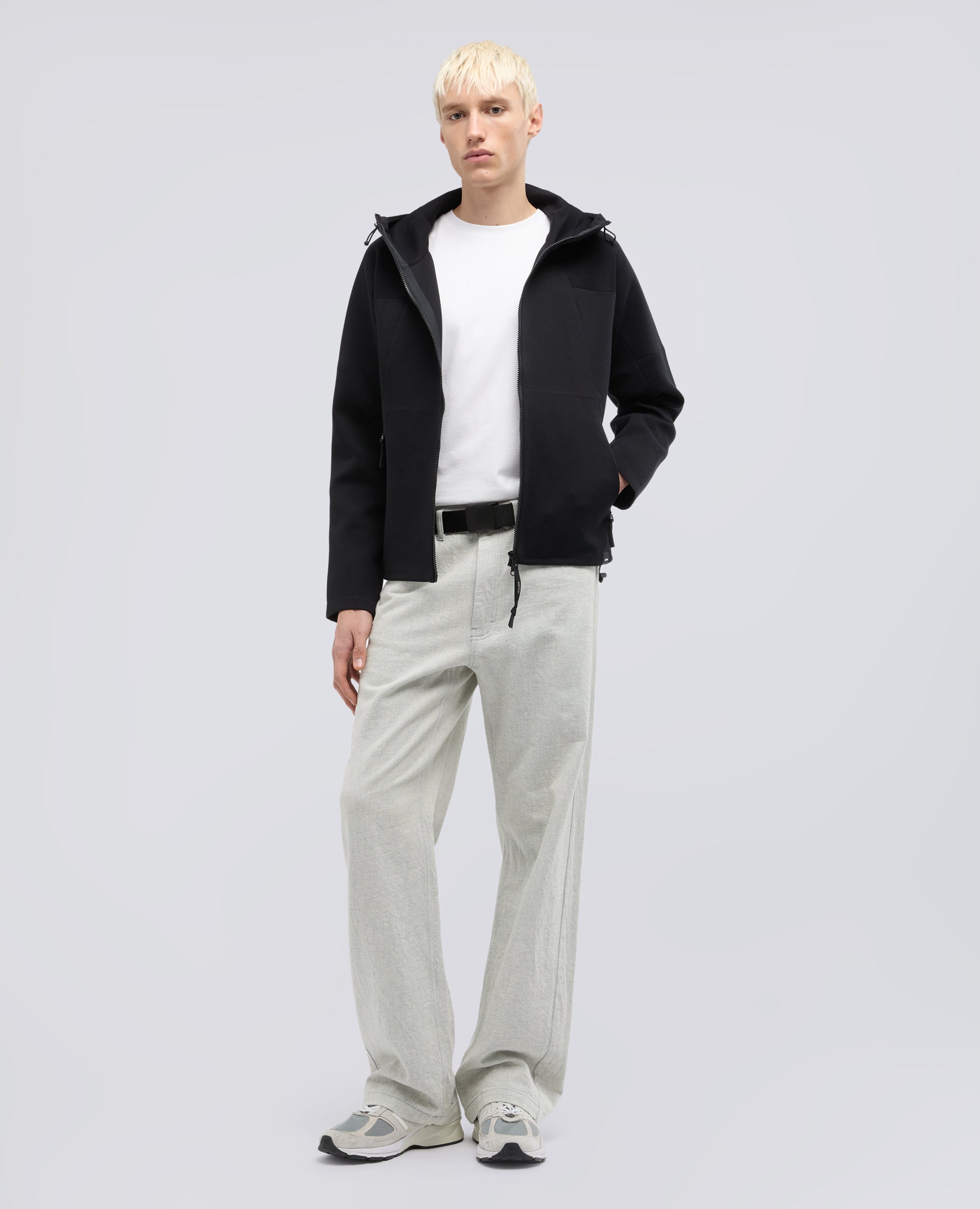 VESTE ASWEAT EN COTON ET POLYESTER TECHNIQUE - NERO - ASPESI