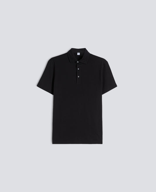POLO IN JERSEY DI COTONE - NERO - ASPESI