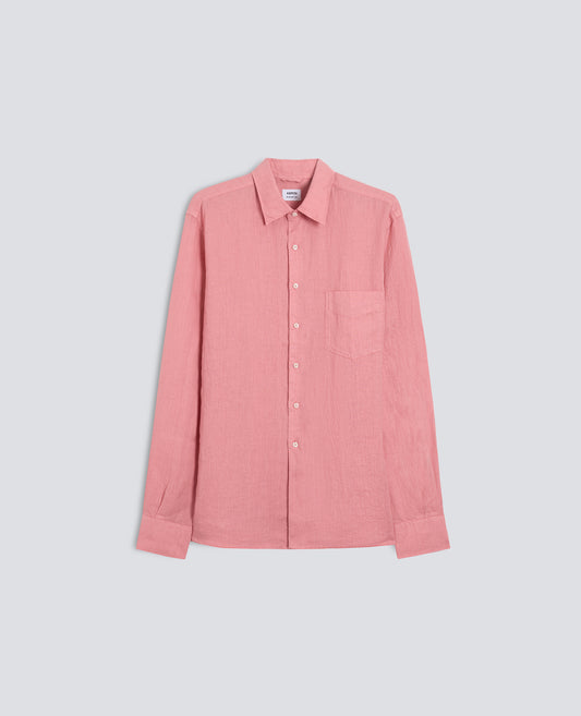 CAMICIA IN LINO LEGGERO CON TASCHINO - ROSA - ASPESI