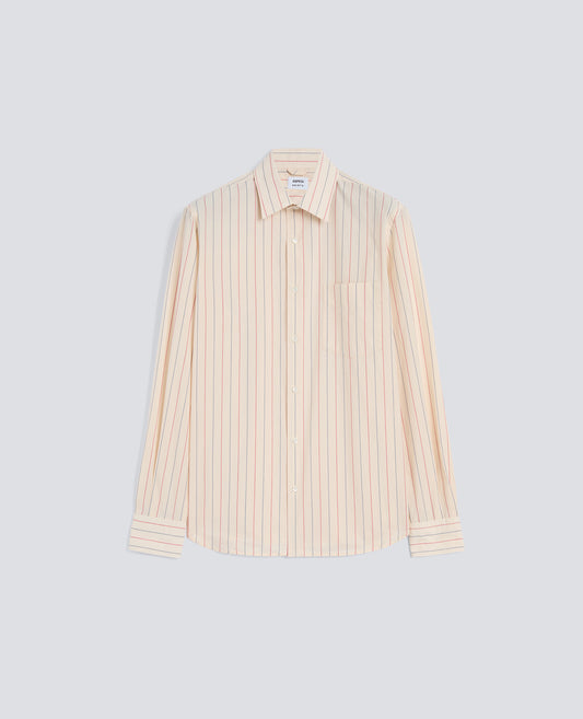 CAMICIA CLASSICA IN POPELINE DI COTONE CON TASCHINO - NATURALE - ASPESI