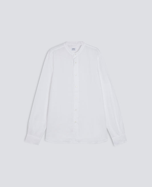 CAMICIA COREANA IN LINO LEGGERO - BIANCO - ASPESI