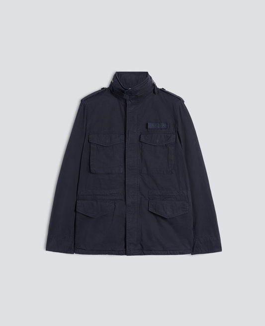 GIUBBOTTO MINI FIELD VENTO IN GABARDINA DI COTONE - BLU - ASPESI