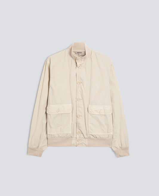 GIUBBOTTO IN TELA DI COTONE TINTO CAPO - BEIGE - ASPESI