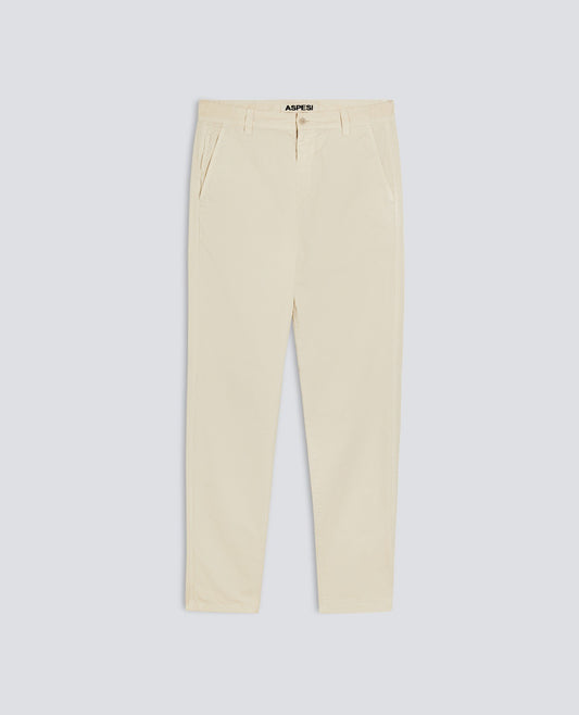 PANTALONE CHINO IN TELA DI COTONE - BEIGE - ASPESI