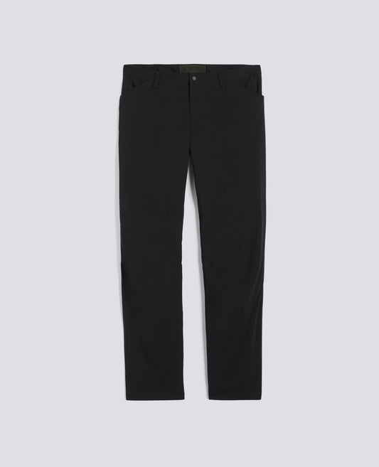PANTALONE DA TREKKING RIVISITATO IN POPELINE DI COTONE E NYLON STRETCH - NERO - ASPESI