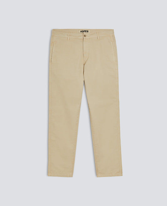 PANTALONE CHINO IN GABARDINA DI COTONE - BEIGE - ASPESI
