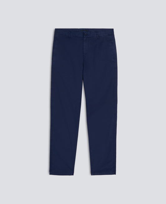 PANTALONE CHINO FUNZIONALE IN POPELINE DI COTONE - BLU - ASPESI