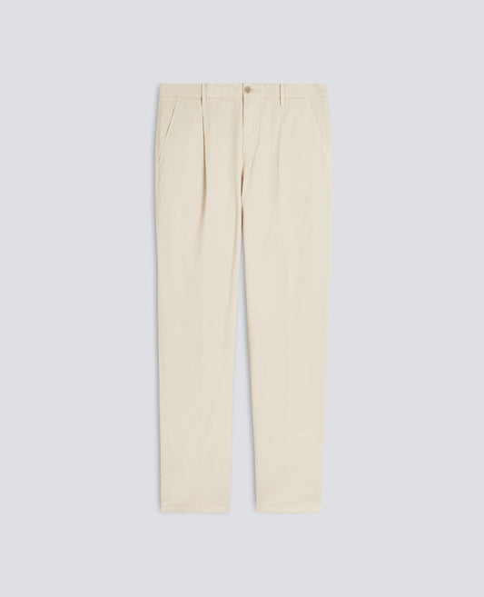 PANTALONE IN GABARDINA DI COTONE TINTO CAPO - BEIGE - ASPESI