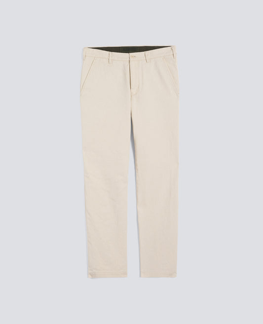 PANTALONE IN BULL DI COTONE NATURALE - NATURALE - ASPESI