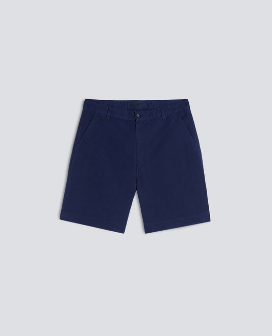 BERMUDA IN COTONE LINO FIAMMATO - BLU - ASPESI