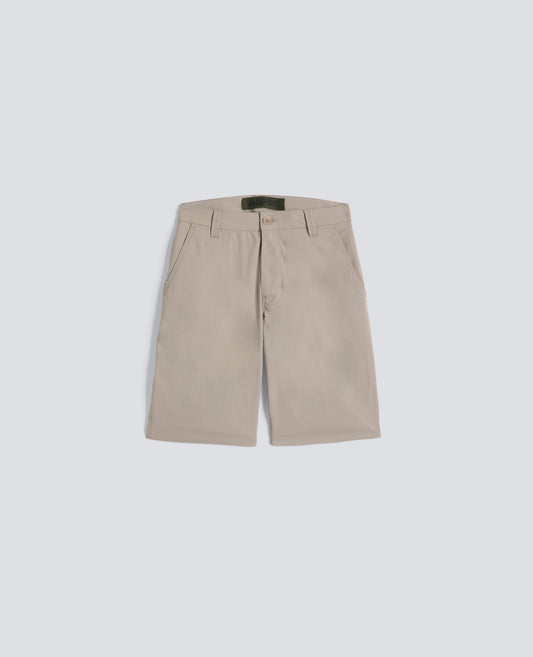 BERMUDA CHINO IN POPELINE DI COTONE E NYLON - BEIGE - ASPESI