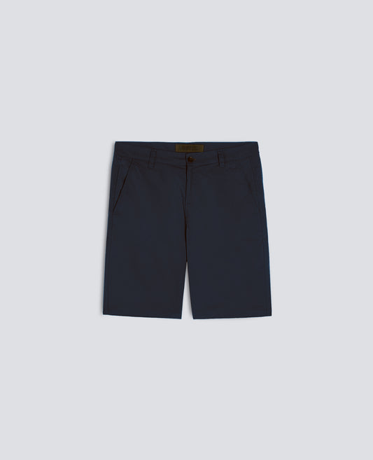 BERMUDA CHINO IN POPELINE DI COTONE E NYLON - BLU - ASPESI