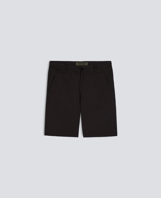 BERMUDA CHINO IN POPELINE DI COTONE E NYLON - NERO - ASPESI