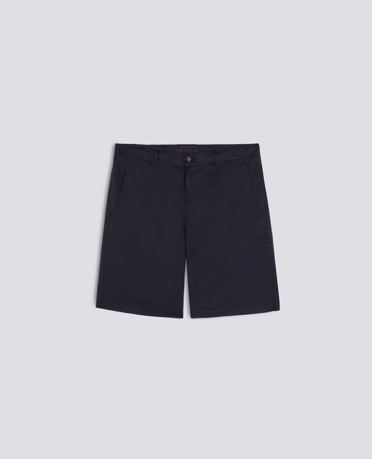 BERMUDA IN MICRO TWILL DI COTONE - BLU - ASPESI