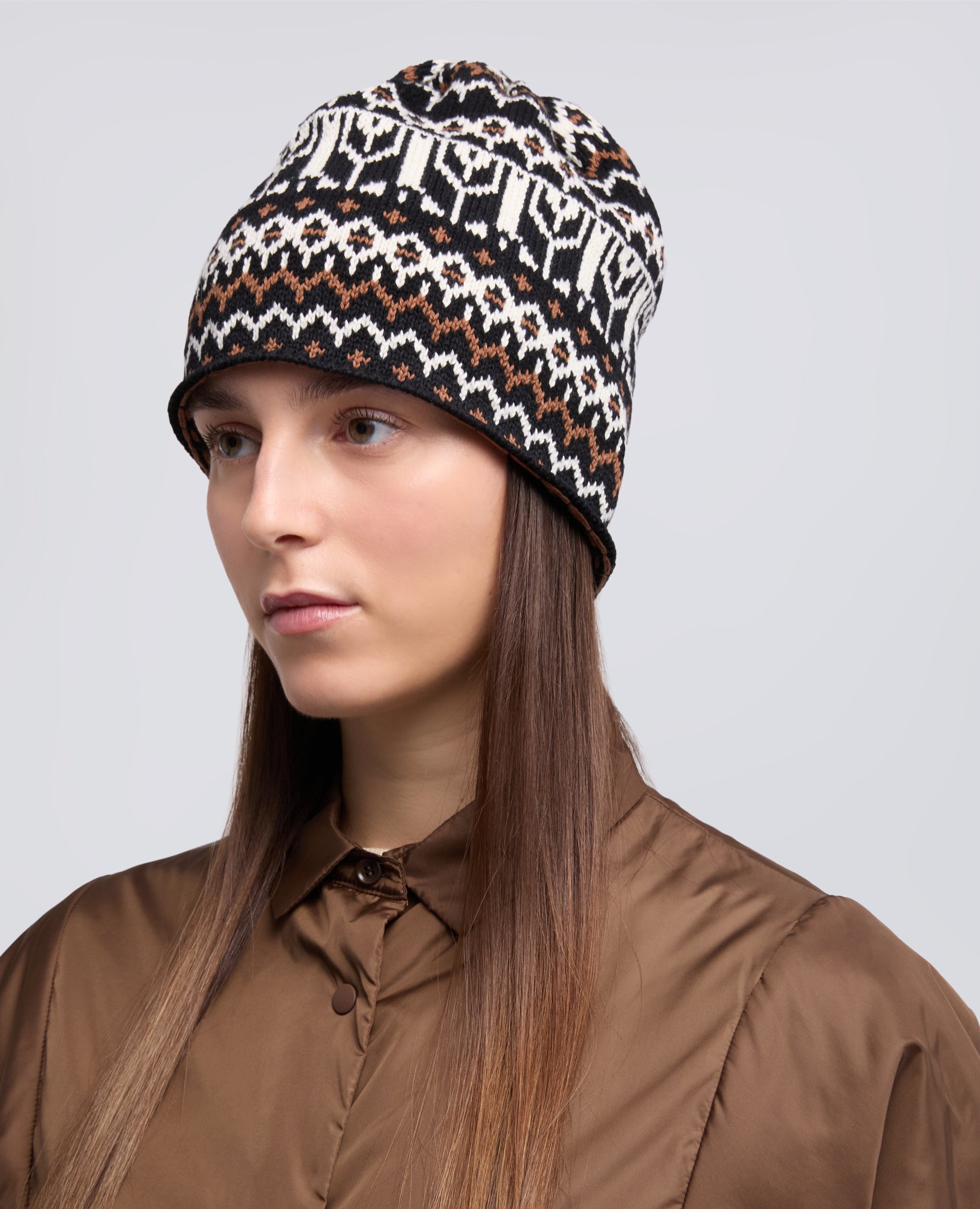 CAPPELLO IN FILATO MISTO COTONE, CANAPA E LANA - MULTICOLOR - ASPESI