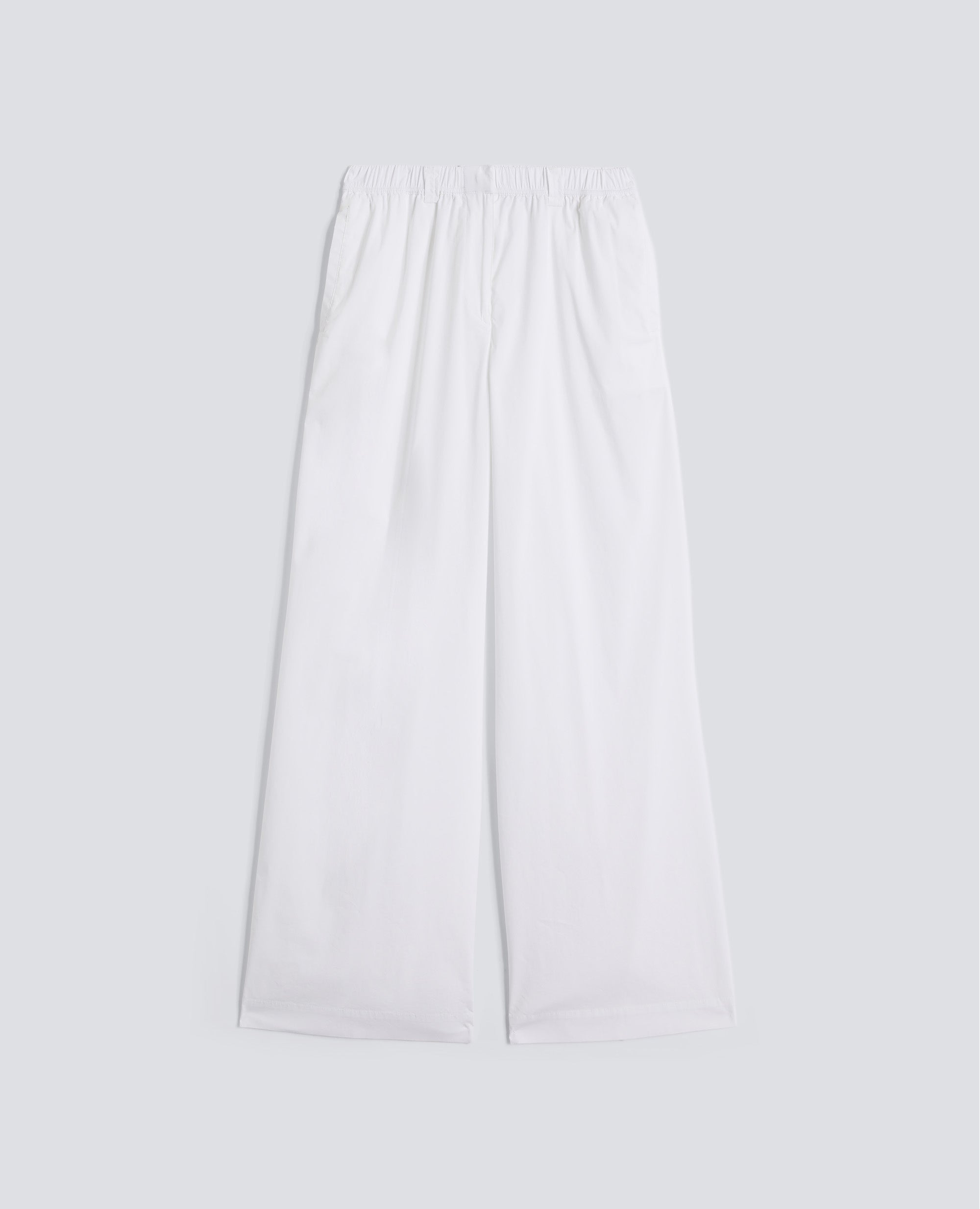 PANTALONE IN POPELINE DI COTONE E NYLON STRETCH - BIANCO - ASPESI