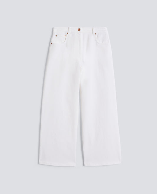 PANTALONE IN DENIM DI COTONE STRETCH - NATURALE - ASPESI