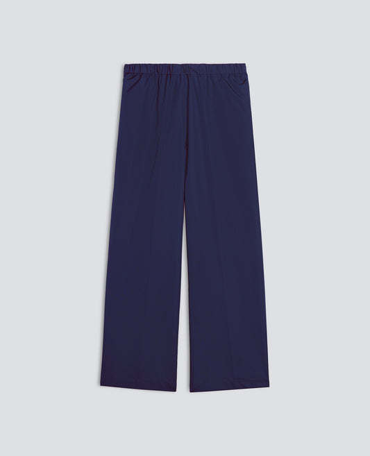 PANTALONE IN POPELINE DI COTONE - BLU - ASPESI