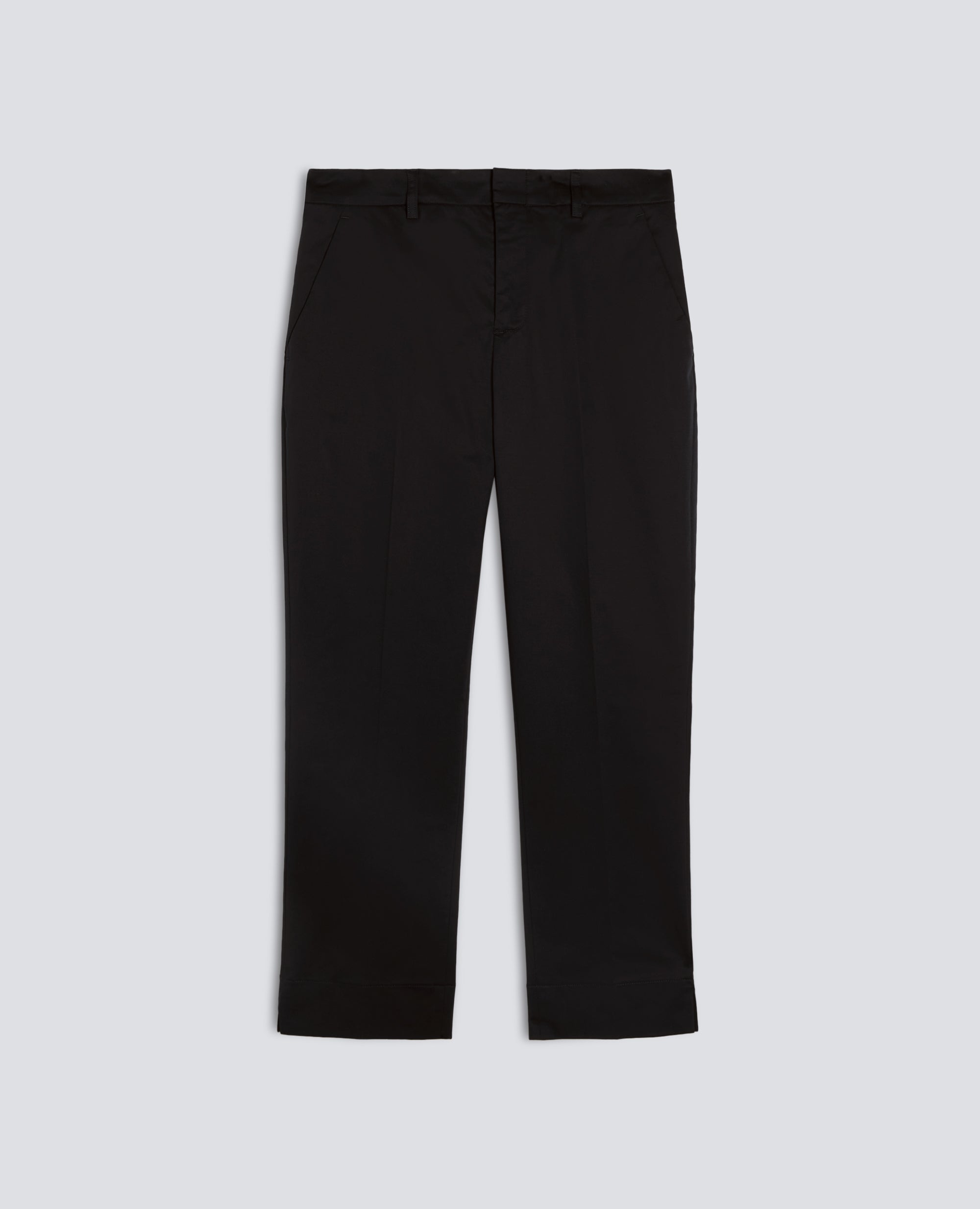 PANTALONES CAPRI EN SARGA DE ALGODON ELASTICO - NERO - ASPESI