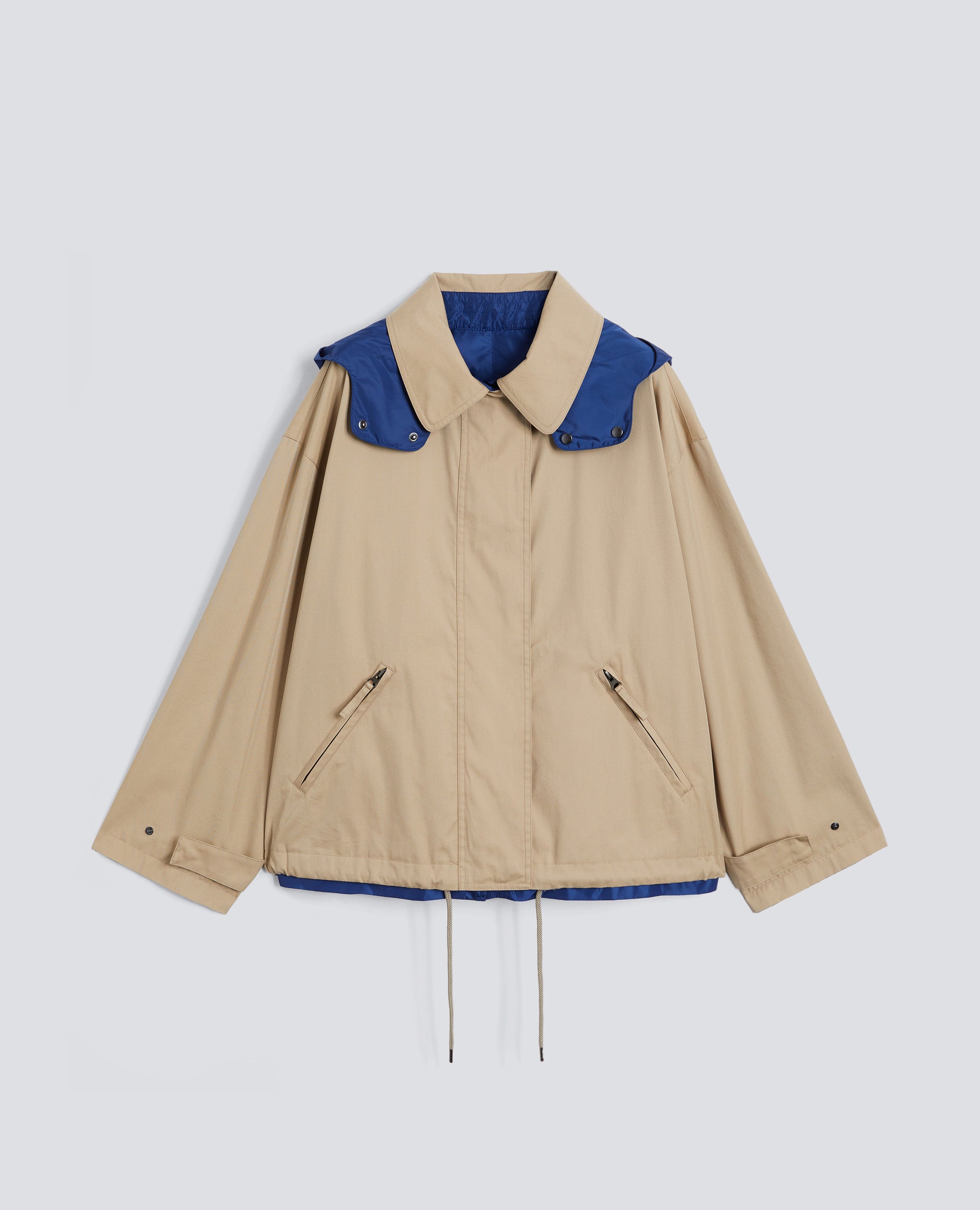 GIUBBOTTO REVERSIBILE IN TWILL DI COTONE POLIAMMIDE E NYLON - BEIGE - ASPESI