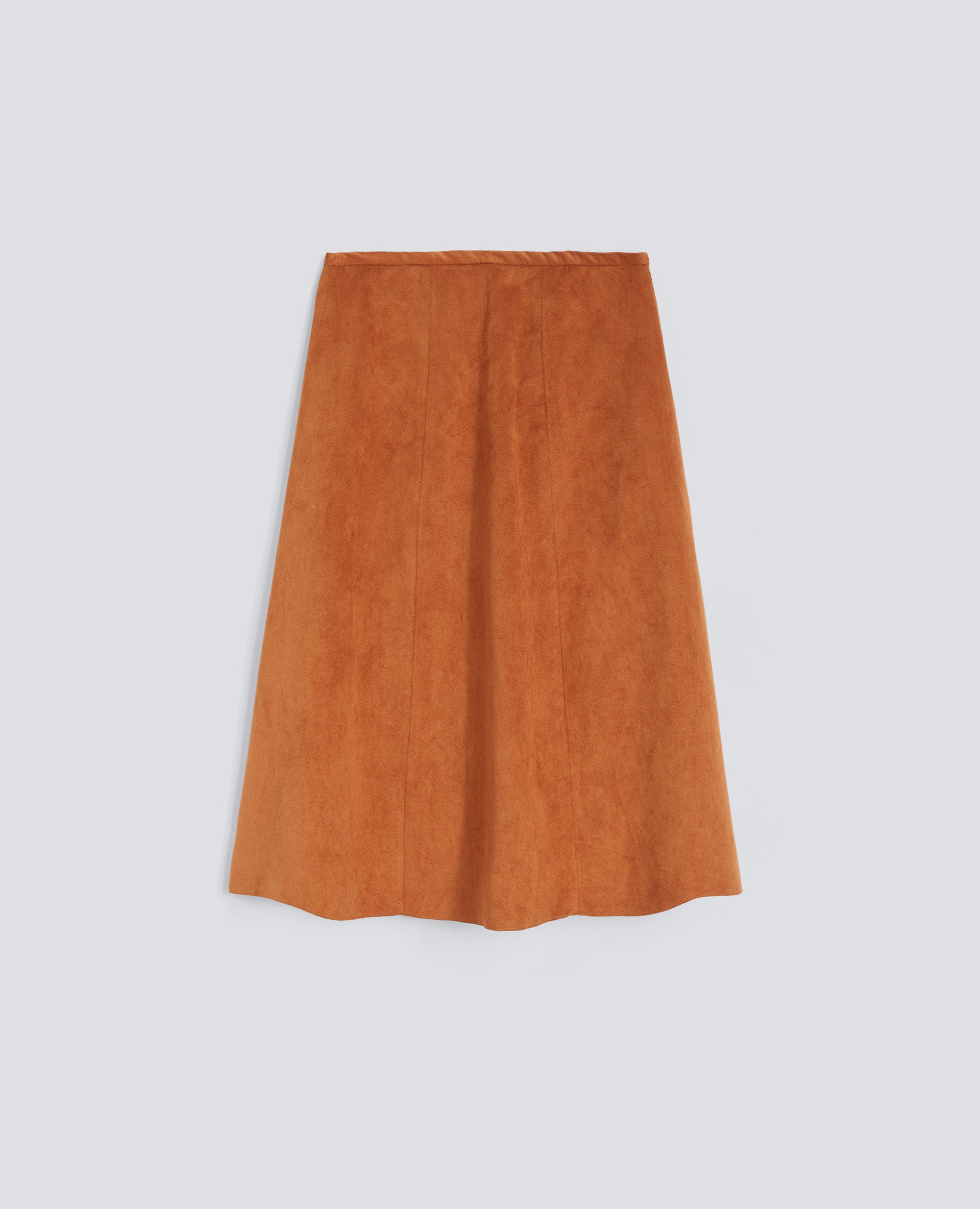 GONNA IN ALCANTARA ® ORIGINALE - MARRONE - ASPESI