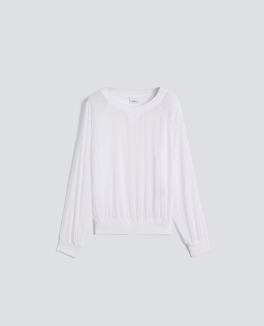 BLUSA IN VOILE DI COTONE TINTO CAPO - BIANCO - ASPESI
