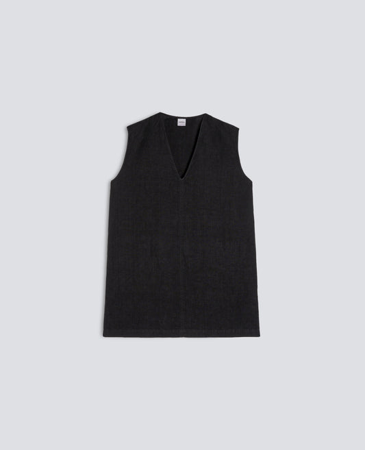 TOP IN TELA DI LINO - NERO - ASPESI