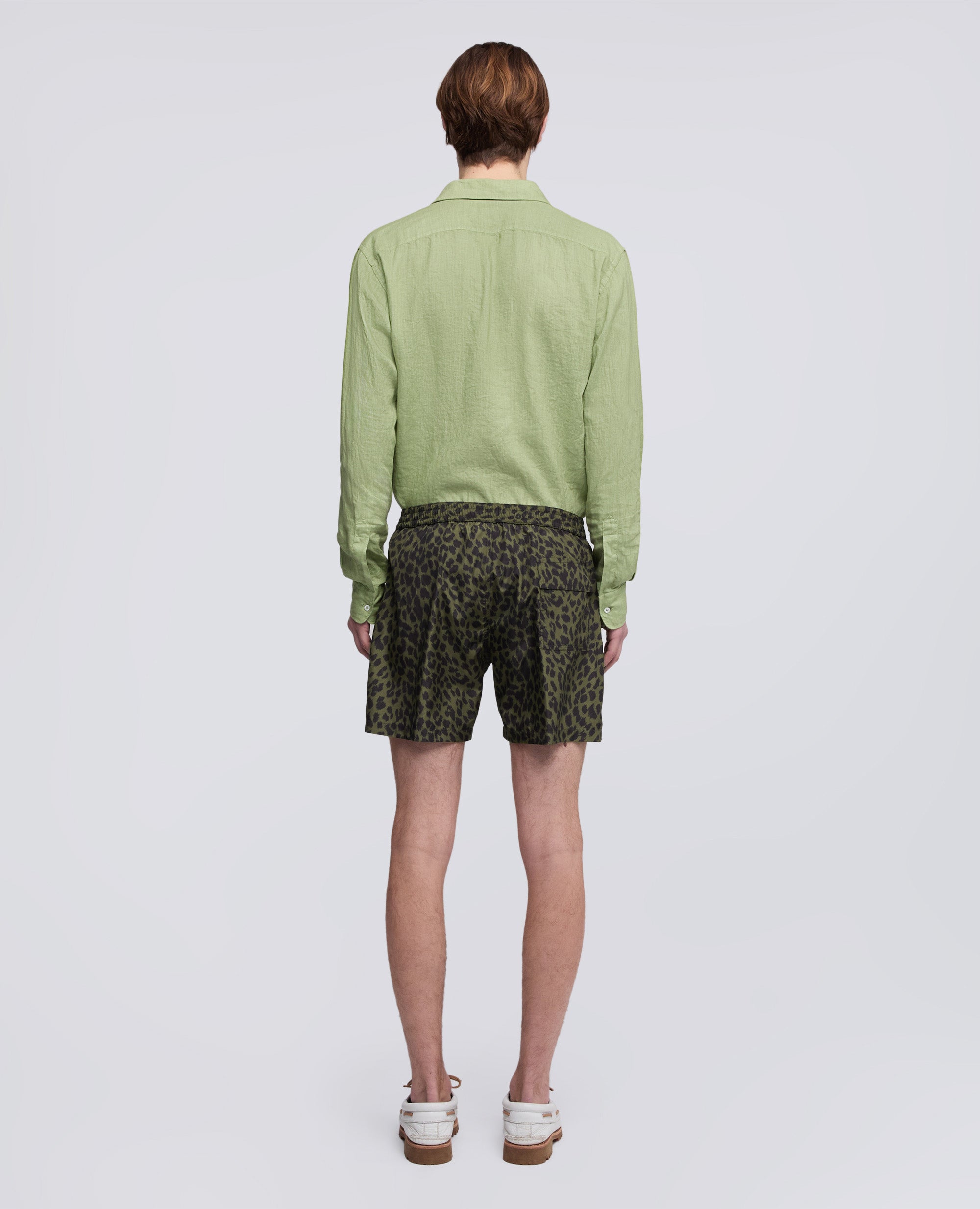 COSTUME IN POLIESTERE STAMPATO WATER REPELLENT - VERDE - ASPESI
