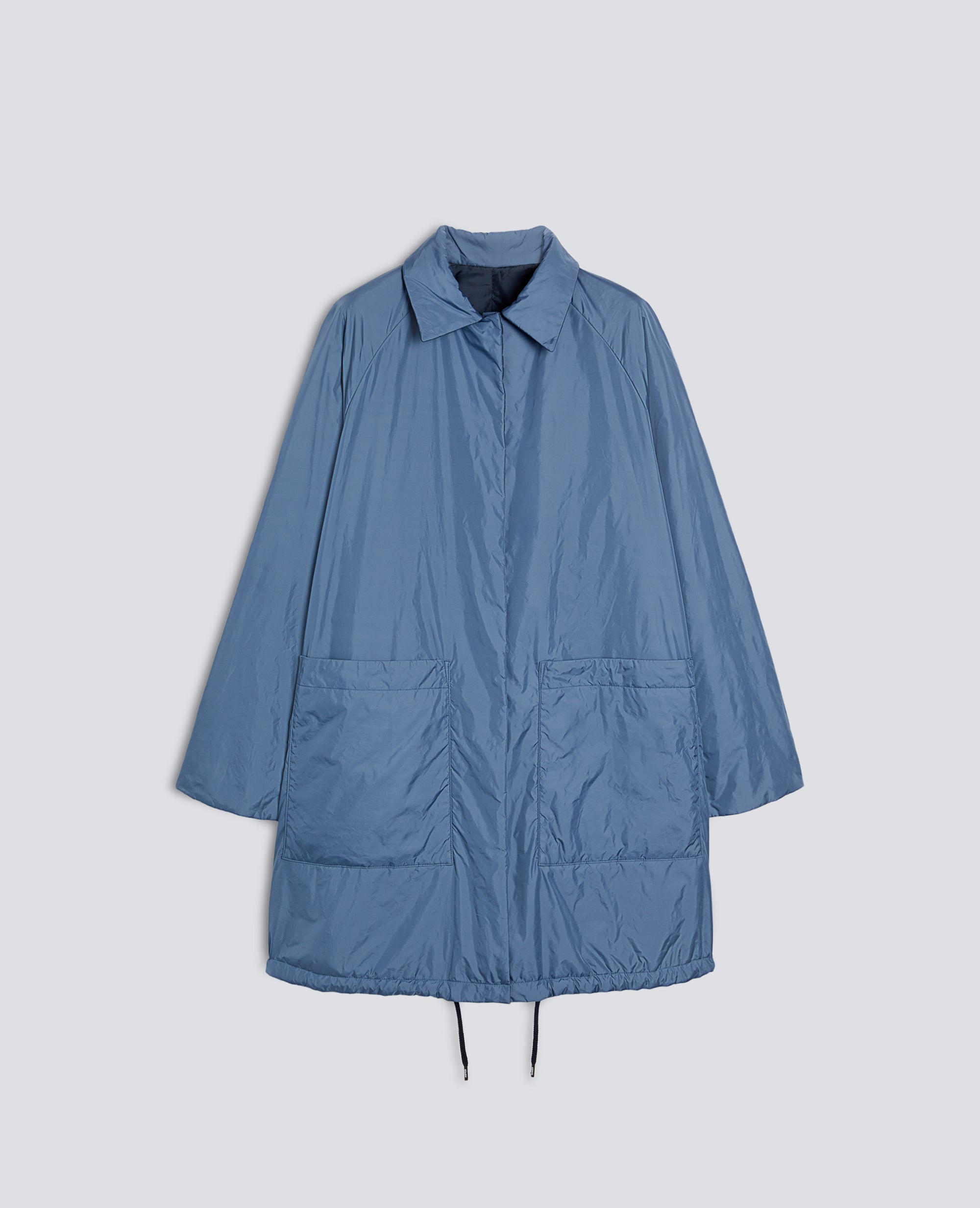 MANTEAU EN NYLON REVERSIBLE BICOLORE - BLU - ASPESI