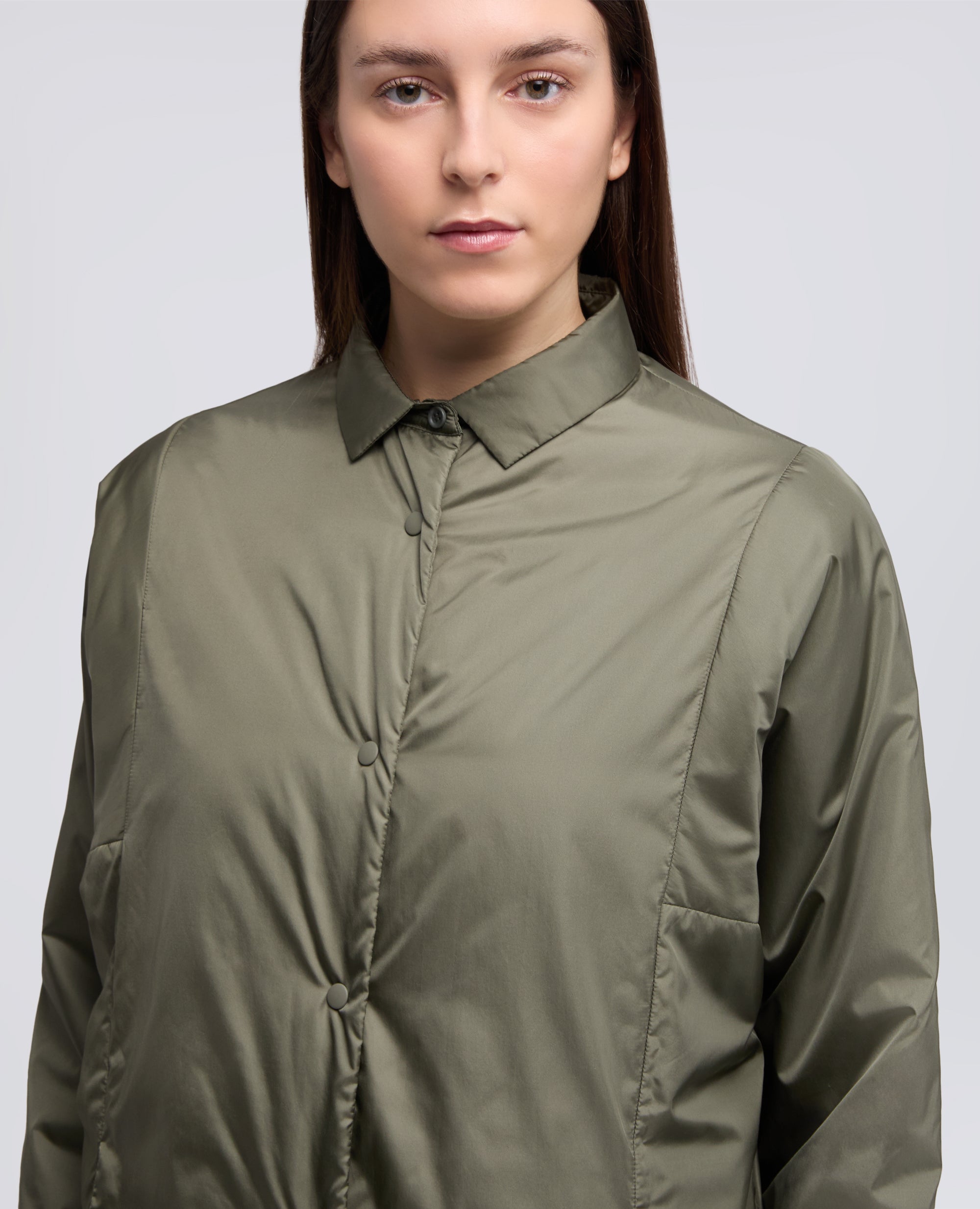 CAMICIA IMBOTTITA IN NYLON - VERDE - ASPESI