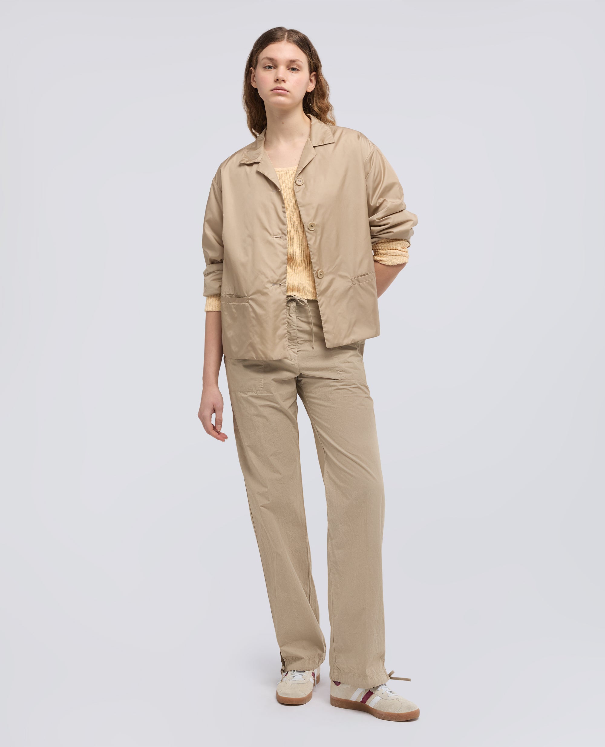 PULL AMANCHES LONGUES EN FIL DE COTON - NATURALE - ASPESI