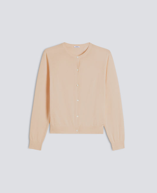 CARGIDAN GIROCOLLO IN COTONE - BEIGE - ASPESI