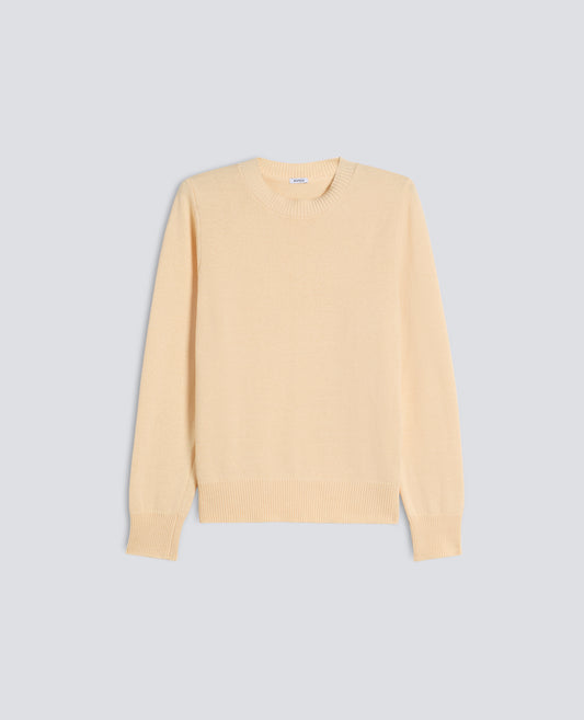 MAGLIA GIROCOLLO A MANICHE LUNGHE IN COTONE - NATURALE - ASPESI