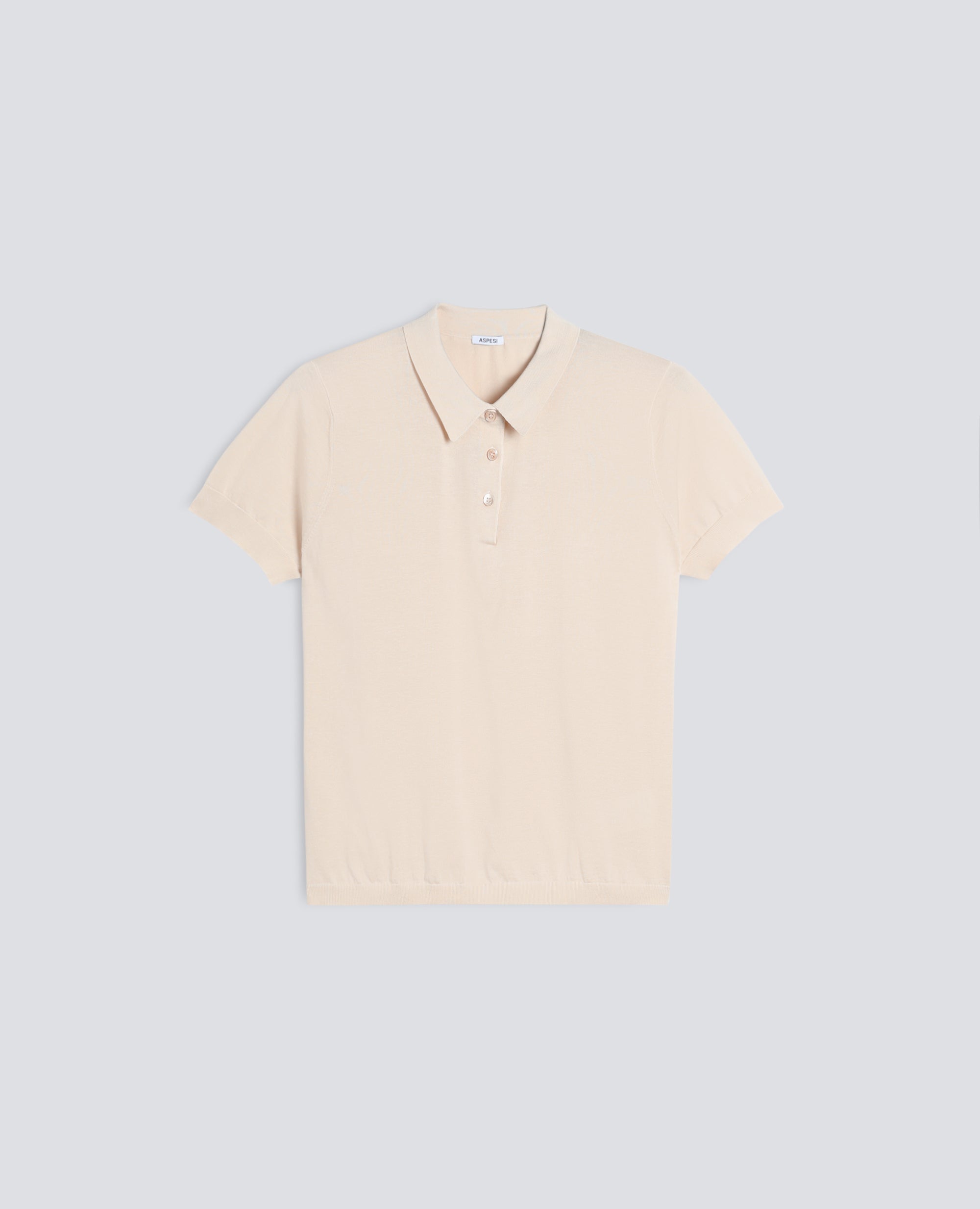 POLO IN MISTO COTONE, SETA E LINO - NATURALE - ASPESI